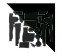 Console Centrale Tapis Antidérapant pour Hyundai pour Kona pour Encino 2019 2020 2021 Tapis Antidérapant Porte-gobelet Accessoire Style Dessous Verre(Bianco)