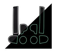 Console Centrale Tapis Antidérapant pour Mazda 3 BK 2003-2009 MK1 MPS Joint Fente Porte Style Voiture Contrôle Central Rangement Tasse d'eau Tapis Antidérapant(Bianco)