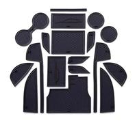 Console Centrale Tapis Antidérapant pour Mazda CX-5 2017-2022 Accessoires Intérieurs Antidérapants Coussinet Porte en Caoutchouc Porte-gobelet Tapis Joint Fente(Noir)