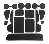 Console Centrale Tapis Antidérapant pour Toyota RAV4 2019 2020 2021 2022 XA50 RAV 4 50 Tapis Coffre Fente Porte Coussinets Caoutchouc Antidérapant Autocollants Voiture Accessoires Tasse(Lhd-Black)