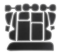 Console Centrale Tapis Antidérapant pour Toyota RAV4 2019 2020 2021 2022 XA50 RAV 4 50 Tapis Coffre Fente Porte Coussinets Caoutchouc Antidérapant Autocollants Voiture Accessoires Tasse(RHD-White)