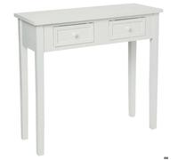 Console ""Charme"" blanc L80cm - Atmosphera createur d'interieur