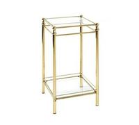 Console coloris laitonné en acier - L 40 x P 40 x H 73 cm --