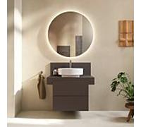 Duravit Console Balcoon BA90560IGIG0000 rectangulaire 800x550x370mm 1 découpe centrale marron ardoise