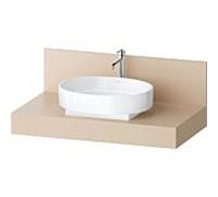 Console Balcoon Duravit rectangulaire, 1 découpe au centre , 1000x550x370mm, BA90570IEIE0000, Couleur: Beige sable