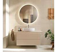 Duravit Console Balcoon rectangulaire BA90580IEIE0000 1 découpe centrale 1200x550x370 mm Beige sable