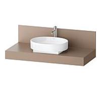 Console Balcoon Duravit rectangulaire, 1 découpe au centre , 1200x550x370mm, BA90580IFIF0000, Couleur: ombre