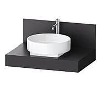 Console de balcon Duravit BA90630IAIA0000 80 x 55 x 37 cm, découpe 2000 , centre du bassin, structure de lave, composite minéral