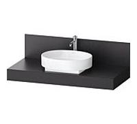 Console de balcon Duravit BA90650IAIA0000 120 x 55 x 37 cm, découpe 2000 , centre du bassin, structure de lave, composite minéral