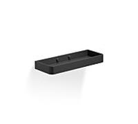 Console de douche Giese 11827-14 avec garde-corps haut, noir mat, étagère (HPL) noir