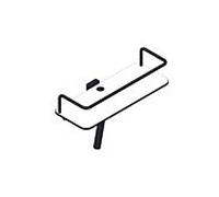 Console de douche Giese 21023-14 avec rampe haute, raclette en verre. noir mat (HPL) blanc