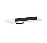 Console de douche murale Giese Noka 50819-14, matériau Corian, noir/blanc
