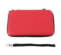 Console de Jeu Boîtier de Transport, Sac à Dos de Jeu Portable avec 8 Emplacements de Jeu Pocket Hard Shell Travel Protective Case pour New 3DS XL (Rouge)