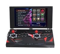 Console de jeu d'arcade portable avec écran HD de 17,5 pouces 26800 en 1 Retro Games Pandoras Box DX - Machine de jeu vidéo portable à double joueur pour divertissement à domicile (Bleu 26800 70S)