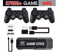 Console de jeu - GD10 - Game stick X2 - 37000 jeux - 2 manettes sans fil - Sortie HD 4K
