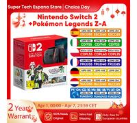 Console de jeu Nintendo Switch 2 + Pokémon Legends Z-A, console de jeu Ns2 avec écran LCD de 7,9 pouces, 1080P, 120 Hz, Joy-Con2Handle, mode TV stable, console de jeu vidéo, Pocket Monsters, nouveau N