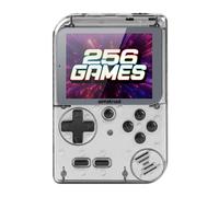 Console de jeu portable AMSTRAD écran LCD intégré 256 jeux transparente et blanc