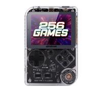 Amstrad Console portable GB-256 256 jeux Écran 2,8 pouces Batterie rechargeable Transparent noir