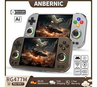 Console de jeu portable Anbernic RG 477M, écran multi-touch LTPS de 4,7 pouces, 5300 mAh, Android 14, lecteur de jeux vidéo, assistant IA Bronze 8G 128G