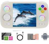 Console de jeu portable, Android 13, écran IPS 3,95 pouces, blanc, 256G 45000 jeux