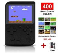 Console de jeu portable, console de jeu rétro avec 400 jeux classiques écran de 3,0 pouces portable prenant en charge 2 joueurs SCB3