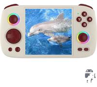 Console de jeu portable, écran 3,95 pouces, résolution 720*720, jusqu'à 2TB de mémoire extensible, gris, 64G 18k jeux