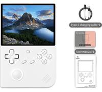 Console de jeu portable, écran 4,0 pouces, 64 Go de mémoire, 1 Go de RAM, blanc, 256G(11K jeux)