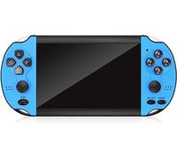 Console de Jeu Portable, écran HD 8 Go 4,3 Pouces, 10 000 Jeux rétro intégrés, FC Arcade, Console de Jeu vidéo Musicale Portable, Cadeau for Enfants et Adultes ( Size : Blau )