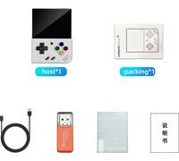 Console de jeu portable, écran IPS 3,5 pouces, batterie 3000mAh, système d'exploitation Linux, blanc, pas de carte de jeu