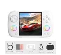 Console de jeu portable, écran IPS de 3,95 pouces, stockage extensible, Blanc et sac, 256G 318 PSP
