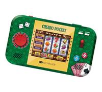 My Arcade Console de jeu portable Casino Pocket – rétro, batterie rechargeable, étui & protège-écran