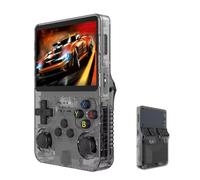Console de Jeu Portable R36S, Console de Jeu Contient 15000+/21000+ Jeux rétro, équipée d'un système Linux Open Source, Portable avec 64/128 Go intégré, Lecteur vidéo de Poche Portable(Black,128G)