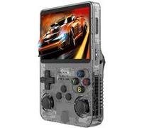 Console de jeu portable R36S Ecran IPS de 3,5 pouces Système Linux 11 Emulateur 64 Go Gris
