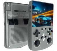 Console de jeu portable R40XX 128G, console de jeux rétro de 10,6 cm, pour système LINUX pour Arcade Two Player (gris)