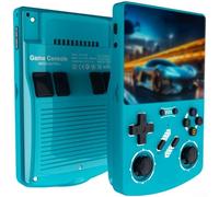 Console de jeu portable R40XX 128G, écran 4 2 pouces pour LINUX pour Arcade Two Player Multiplayer, prend en charge la connectivité à deux joueurs (bleu)