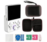 Console de jeu portable rétro, 1 Go + 8 Go IPS HD 3,5" et batterie 4000 mAh avec port de charge de type C, plus de 18 000 jeux classiques (blanc)