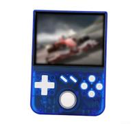 Console de jeu portable rétro avec écran de 3,5" et joystick 3D, jeux classiques intégrés, fente pour carte mémoire extensible, convient pour les voyages et les divertissements en famille (bleu foncé)