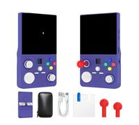 Console de jeu portable rétro, DC 40 V, moulée sur mesure, console de jeu portable 3D avec WiFi, dieu de la guerre, système de jeu tout-en-un amusant en déplacement (violet)