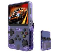Console De Jeu Portable Rétro, Écran IPS 3,5 Pouces avec Mémoire 64 Go Et 128 Go, Plus De 40000 Jeux, Adapté Aux Enfants Et Aux Adultes en Tant Que Console De Jeu Portable, Cadeau De Noël-Purple||64G