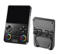 Console de jeu portable rétro HD, 8,3 x 1,5 x 13 cm, lecteur open source portable avec batailles multijoueurs WiFi et options de couleur pour les amateurs de jeux de voyage (noir)