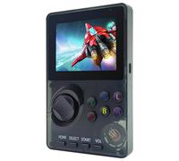 Console de jeu portable rétro pré-chargée 100 jeux 16 bits, console de jeu vidéo conviviale avec écran couleur de 2,8", batterie rechargeable, console de jeu portable pour garçon et fille (noir)