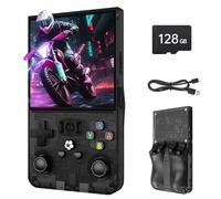 Console de Jeu Portable rétro R36MAX, écran IPS 4", Carte TF 128 Go, Plus de 30 émulateurs Grand Public, Plus de 18 000 Jeux Classiques, système Linux Open Source, Batterie 4 000 mAh - Noir