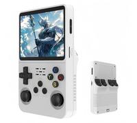 Console de Jeu Portable rétro R36S, Plus de 20 000 Jeux vidéo Classiques, d'une Carte TF de 64/128 Go , équipées d'un système Linux Open Source avec écran HD IPS de 3,5 Pouces. (Blanc, 128, Go)