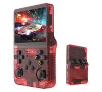Console de Jeu Portable rétro R36S, Plus de 20 000 Jeux vidéo Classiques, d'une Carte TF de 64/128 Go , équipées d'un système Linux Open Source avec écran HD IPS de 3,5 Pouces. (Rouge, 64, Go)