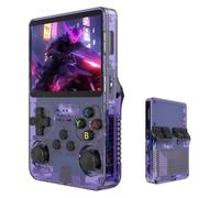 Console de Jeu Portable rétro R36S, Plus de 20 000 Jeux vidéo Classiques, d'une Carte TF de 64/128 Go , équipées d'un système Linux Open Source avec écran HD IPS de 3,5 Pouces. (Violet, 64, Go)