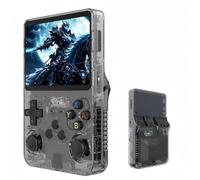 Console de Jeu Portable rétro R36S, Plus de 20 000 Jeux vidéo Classiques,équipées d'un système Linux Open Source, d'un écran IPS de 3,5 Pouces et d'une Batteries de 3 500 mAh (Noir, 128, Go)