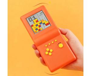 Console de Jeu Portable rétro Tetris avec Plus de 20 Jeux intégrés, écran de 3,5 Pouces ( Orange)