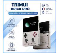 Console de jeu portable rétro Trimui Brick Pro, construction monobloc CNC, batterie longue durée 5000 mAh, joysticks à effet Hall, écran IPS 3,95 pouces, émulateur Linux, cadeau noir
