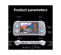 Console de Jeu Portable Rétro XF43, Écran IPS 4,3 Pouces, Lecteur de Jeu Linux Open Source, Puce RK3128, Lecteur Vidéo de Poche, Noir