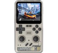 Console de jeu POWKIDDY RGB20Pro 3.2 pouces écran IPS Console de jeu portable Avec carte système 16GB Avec carte de jeu 64GB Systèmes Linux Type-C Recharge Gris